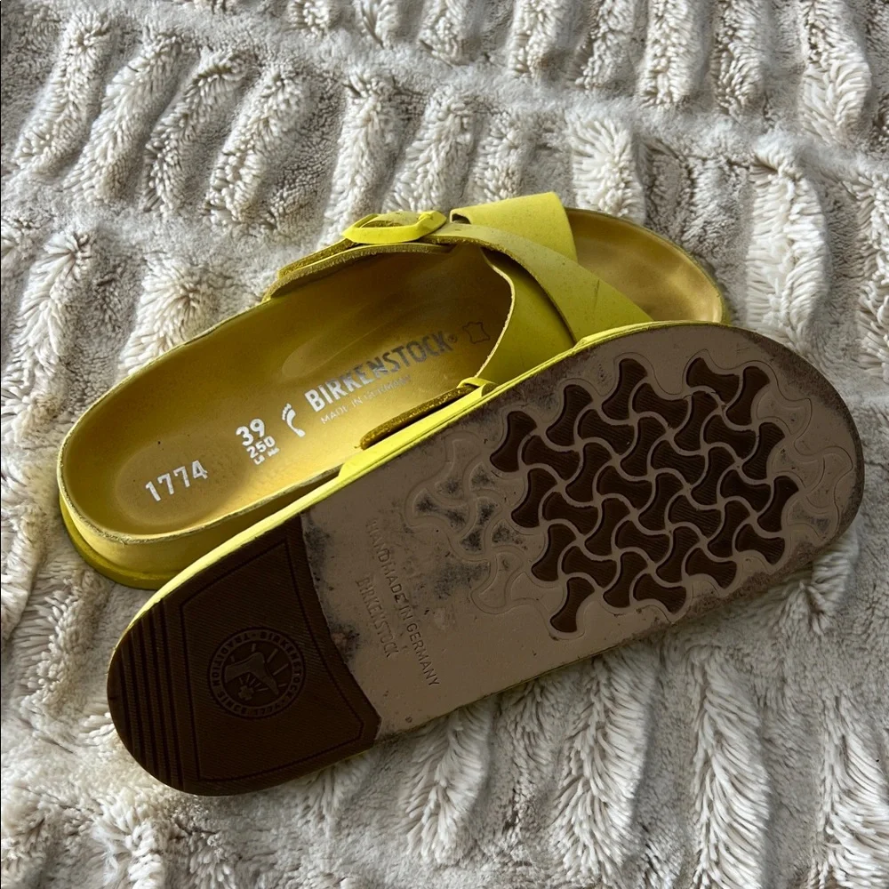 Birkenstock 1774 Lemon Slide Sandals - Picture 3 of 4